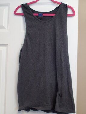 Surf Odyssey Mens Gray/Black Tank Top Size Large